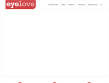 Tablet Screenshot of eyelovebrillen.nl
